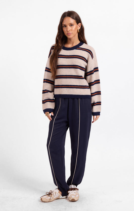 Sage Tiber Stripe Sweater