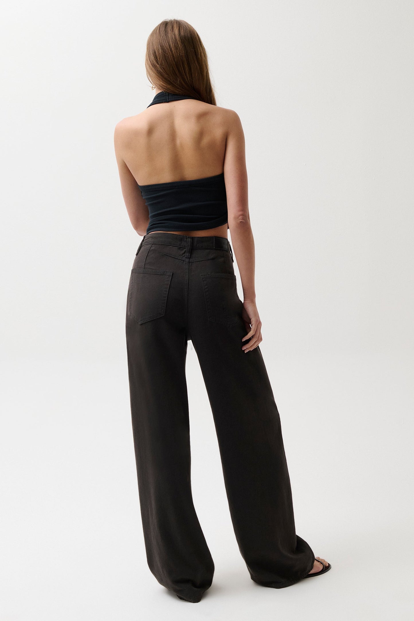 Pistola Sydney Bowed Linen Wide Leg