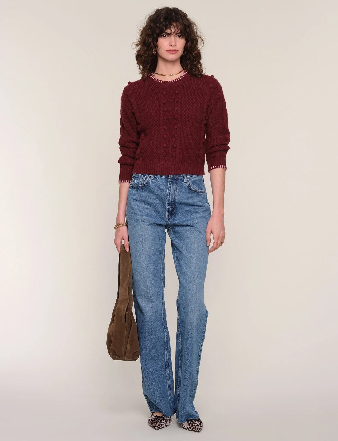 Heartloom Jaya Sweater / wine