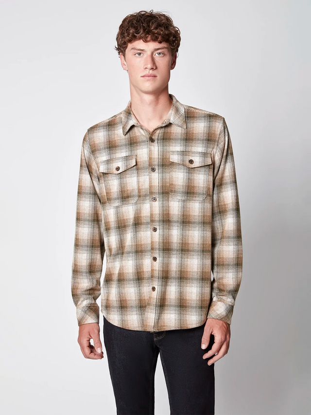 Projek Raw LS Button Plaid