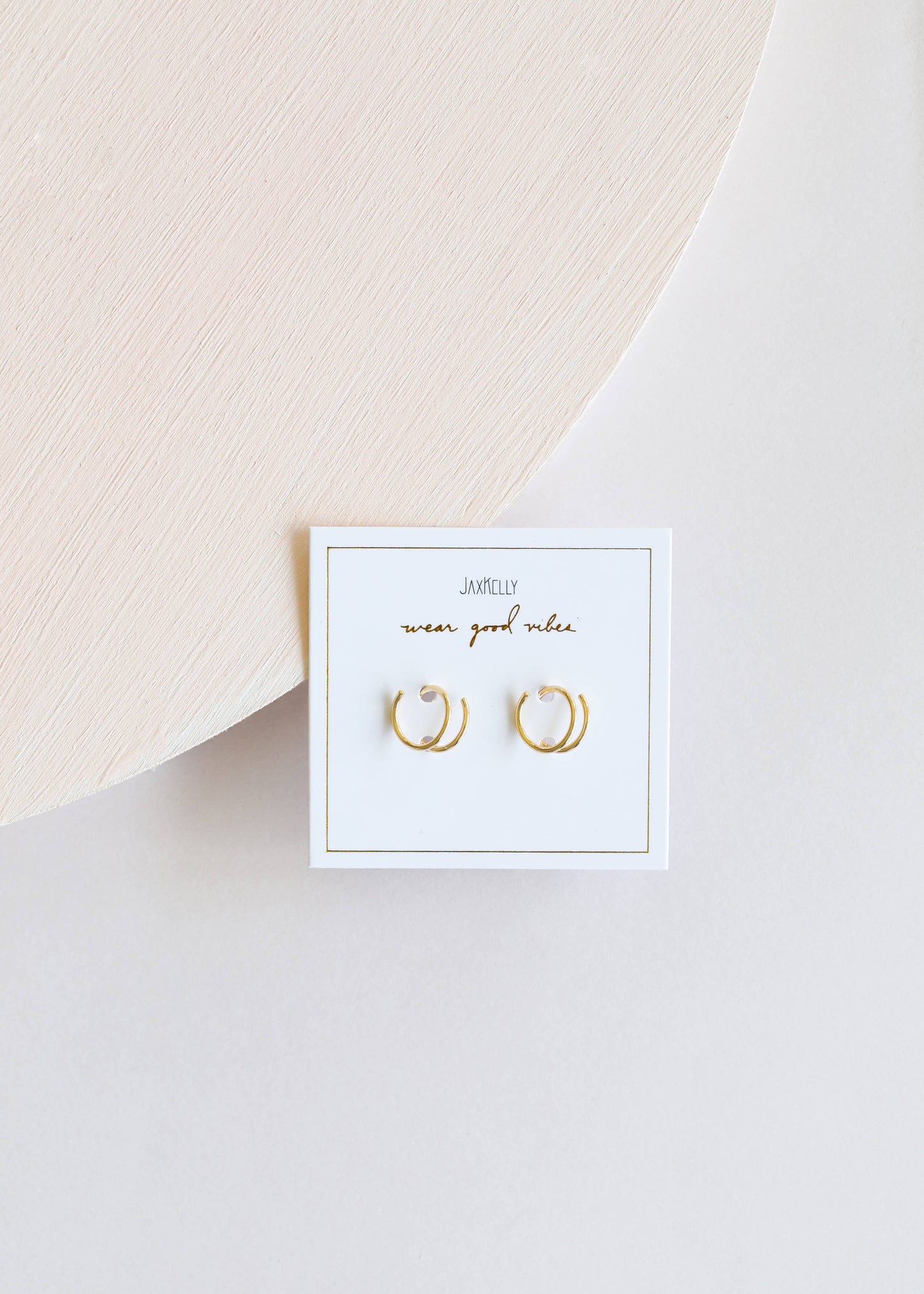 JaxKelly Minimalist - Spiral - Gold Earrings