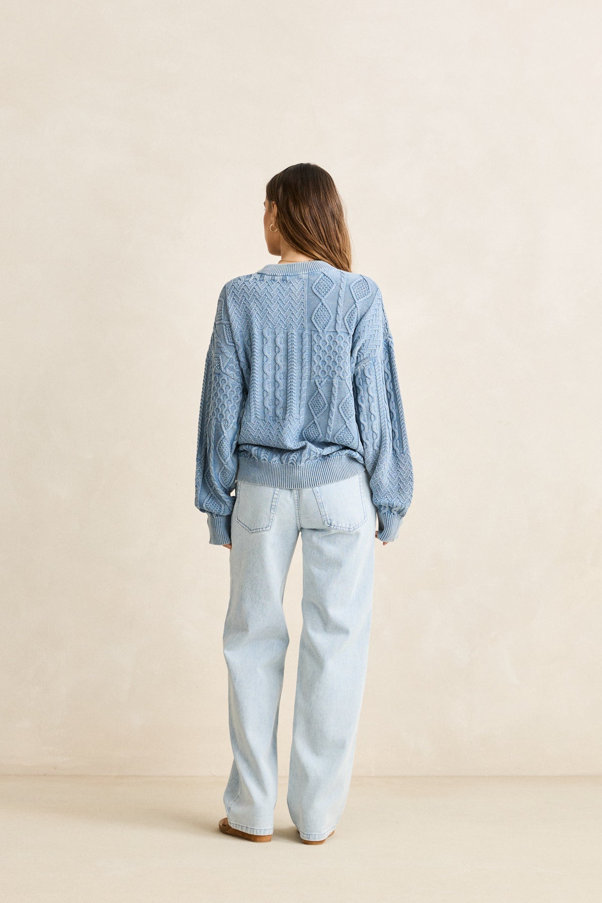 Rhythm Patchwork Salt Wash Sweater