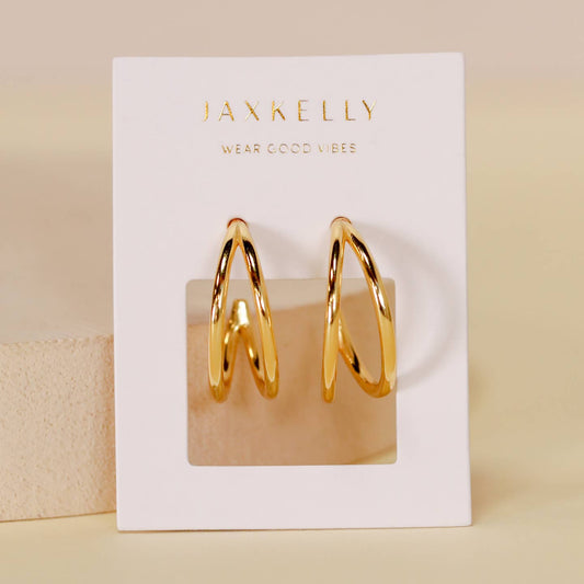 Jaxkelly Illusion Double Hoop