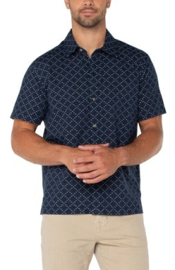 Liverpool SS Button Shirt/ navy