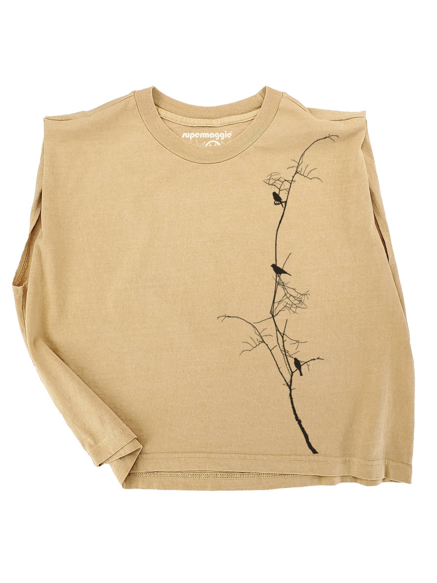 Supermaggie Birds On Branch Maisie Muscle Tee