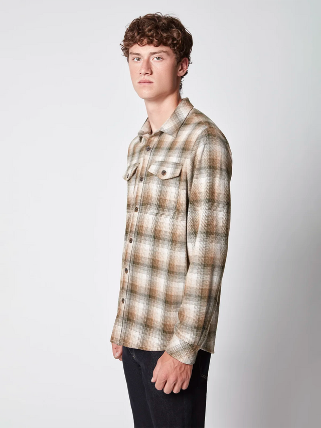 Projek Raw LS Button Plaid