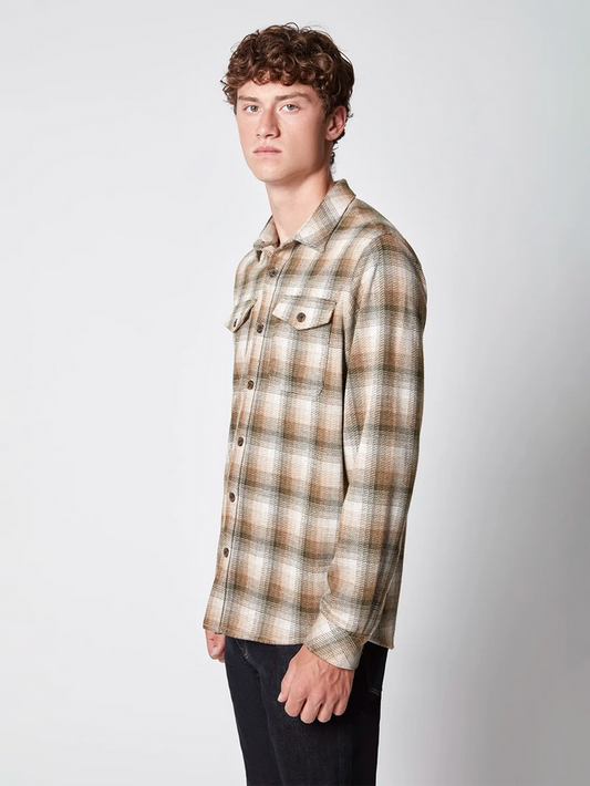 Projek Raw LS Button Plaid