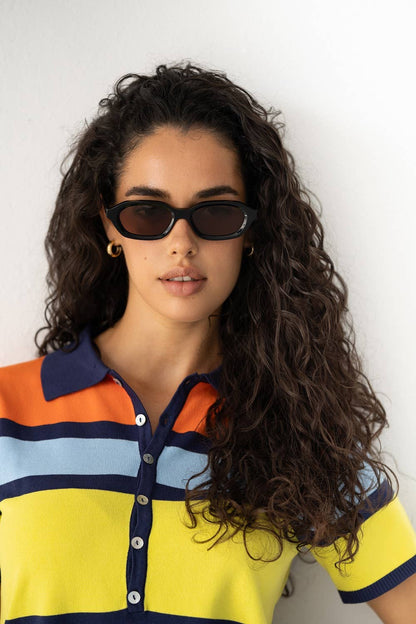 Freyrs Tokyo Acetate Unisex Rectangular Sunglasses