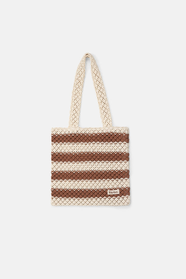 Rhythm Cove Stripe Crochet Tote