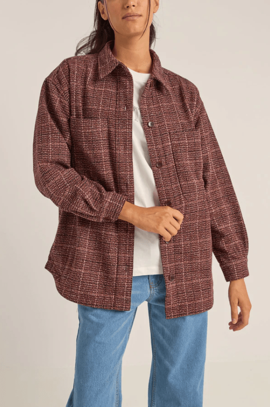 Rhythm Dalston Shacket / berry