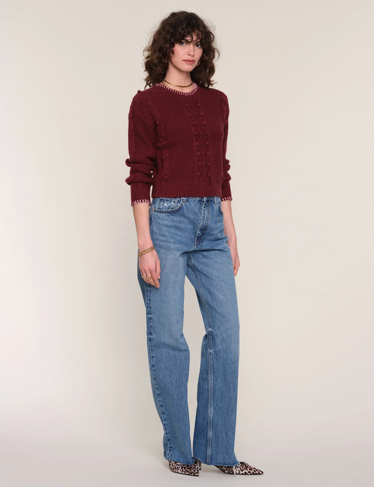 Heartloom Jaya Sweater / wine