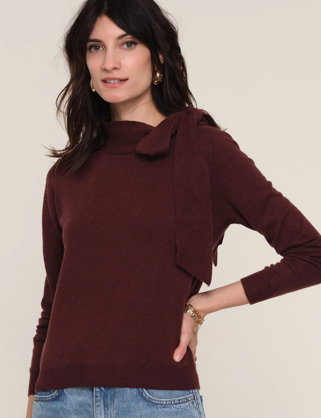 Heartloom Lissa Sweater  / Aubergine