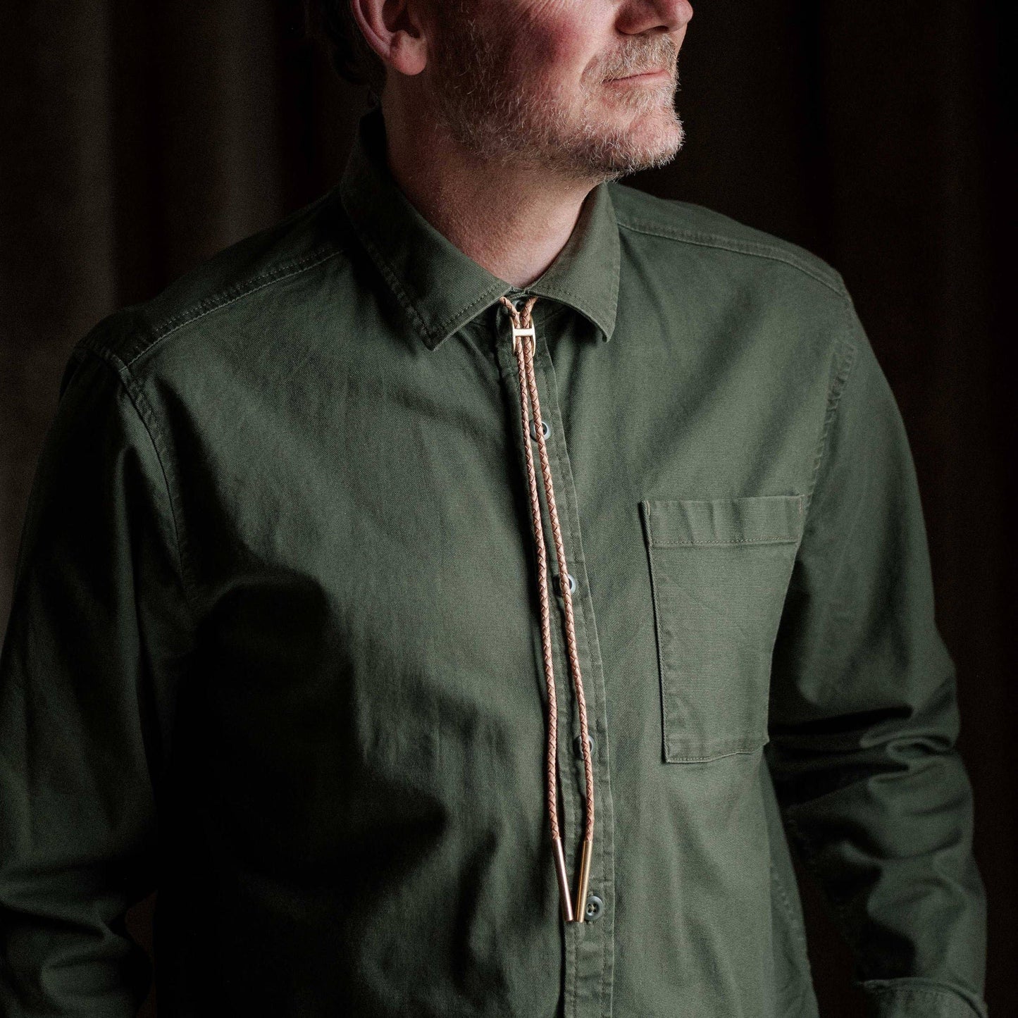 Commonform Shepherd Bolo Tie // Brass