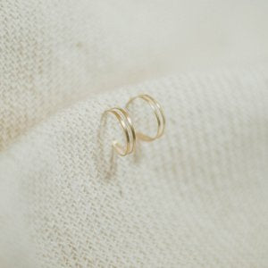 Common Form Split Cigar Band Earrings