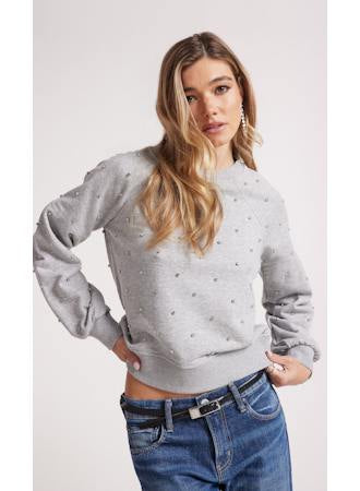 Bobi Jeweled Raglan Pullover