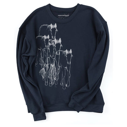 Supermaggie Horses Ollie Oversized Sweatshirt