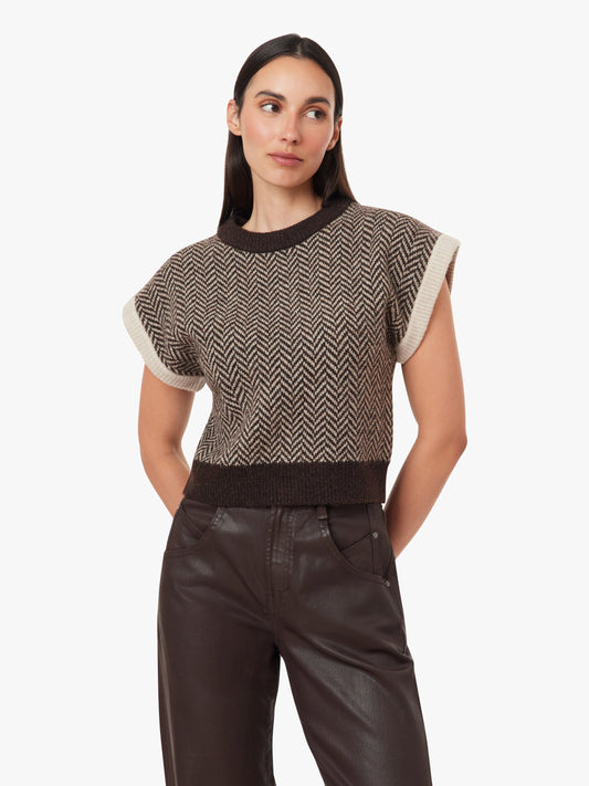 Habitual Herringbone Sweater Vest