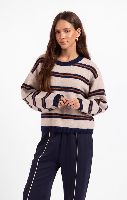 Sage Tiber Stripe Sweater