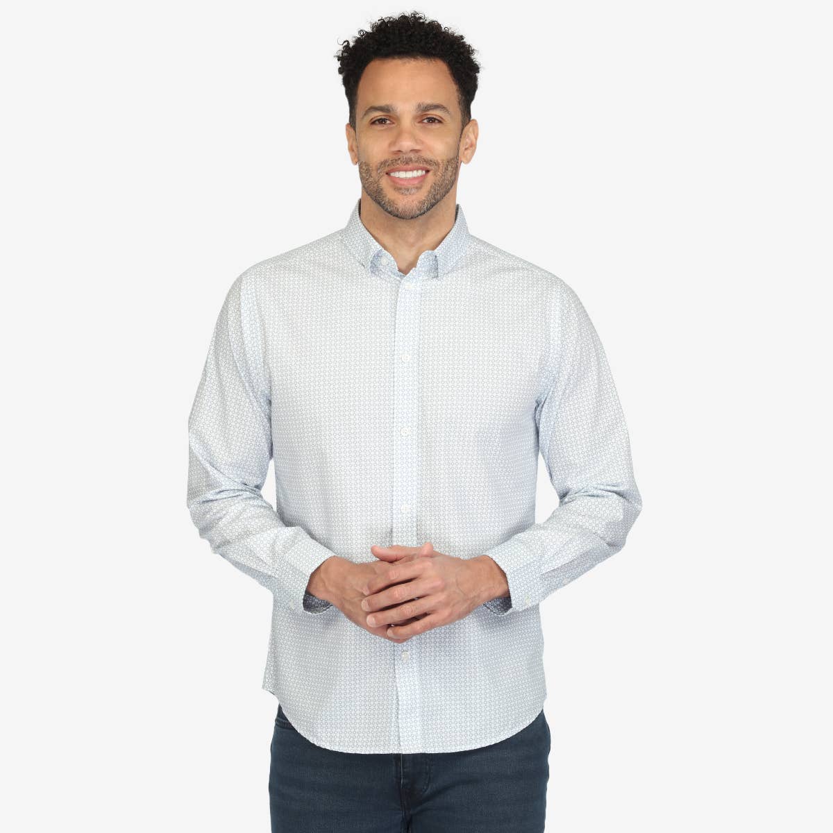 Vustra Azure Elegance Button Down