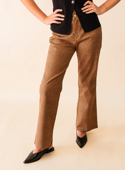Sage Pretty Wild Twill Pant / taupe multi
