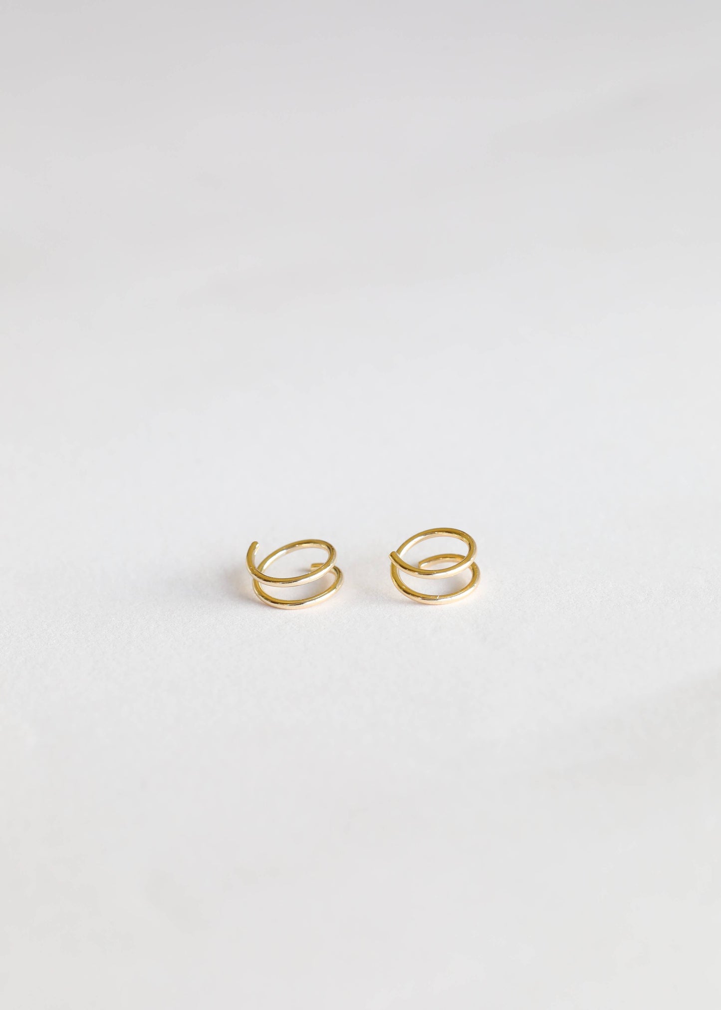 JaxKelly Minimalist - Spiral - Gold Earrings