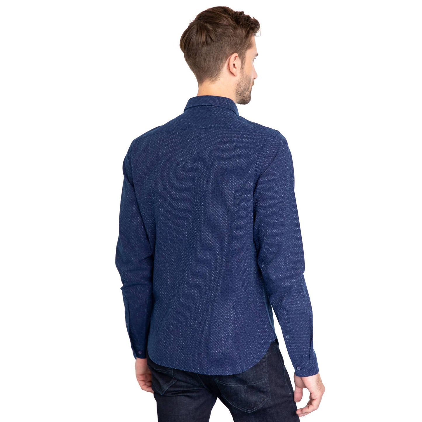 Vustra Storm Blue Button-Down Shirt