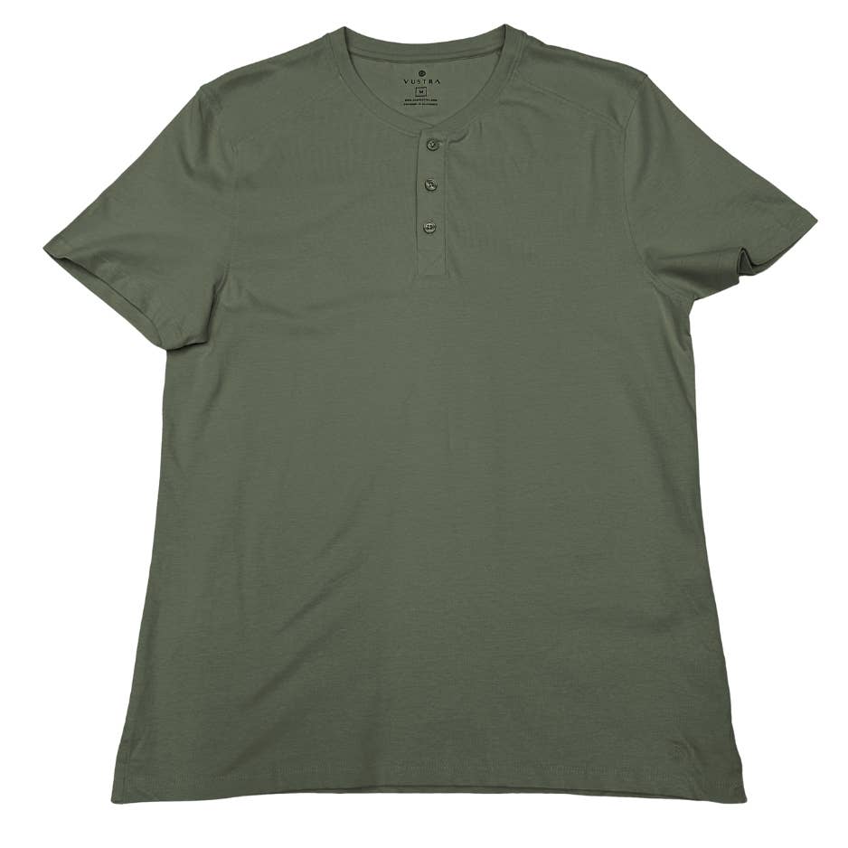 Vustra Olive Slub Henley