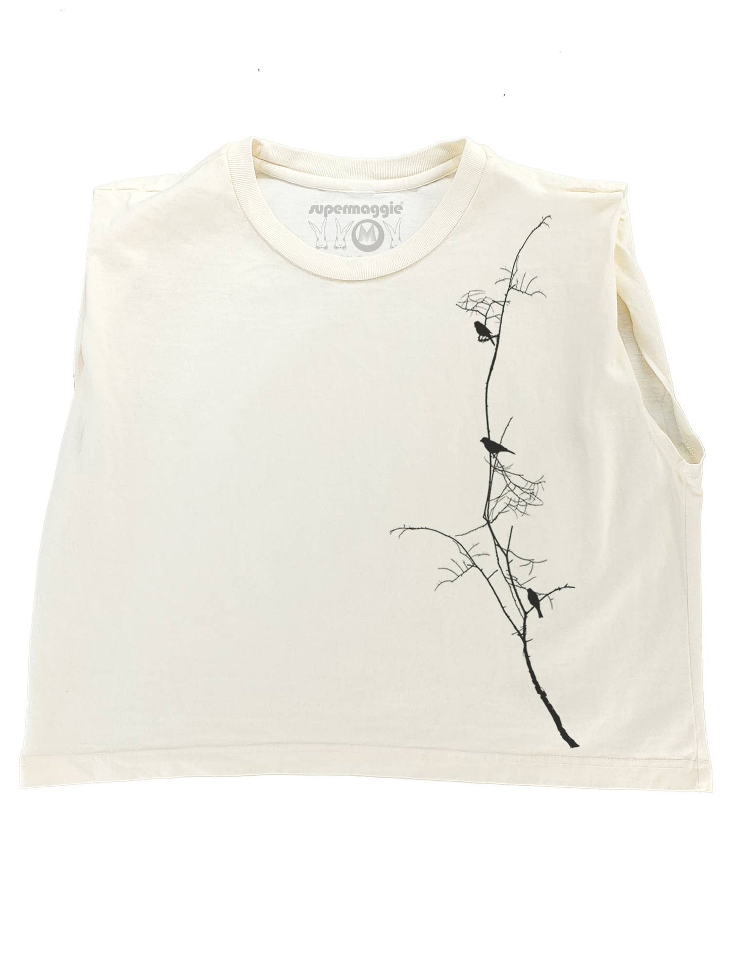 Supermaggie Birds On Branch Maisie Muscle Tee