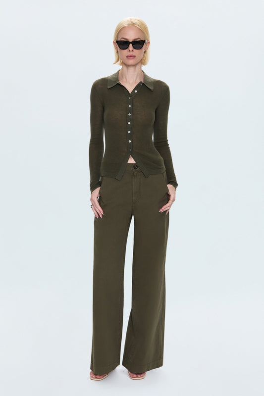 Pistola Jadyn Seamed Low Slung Palazzo