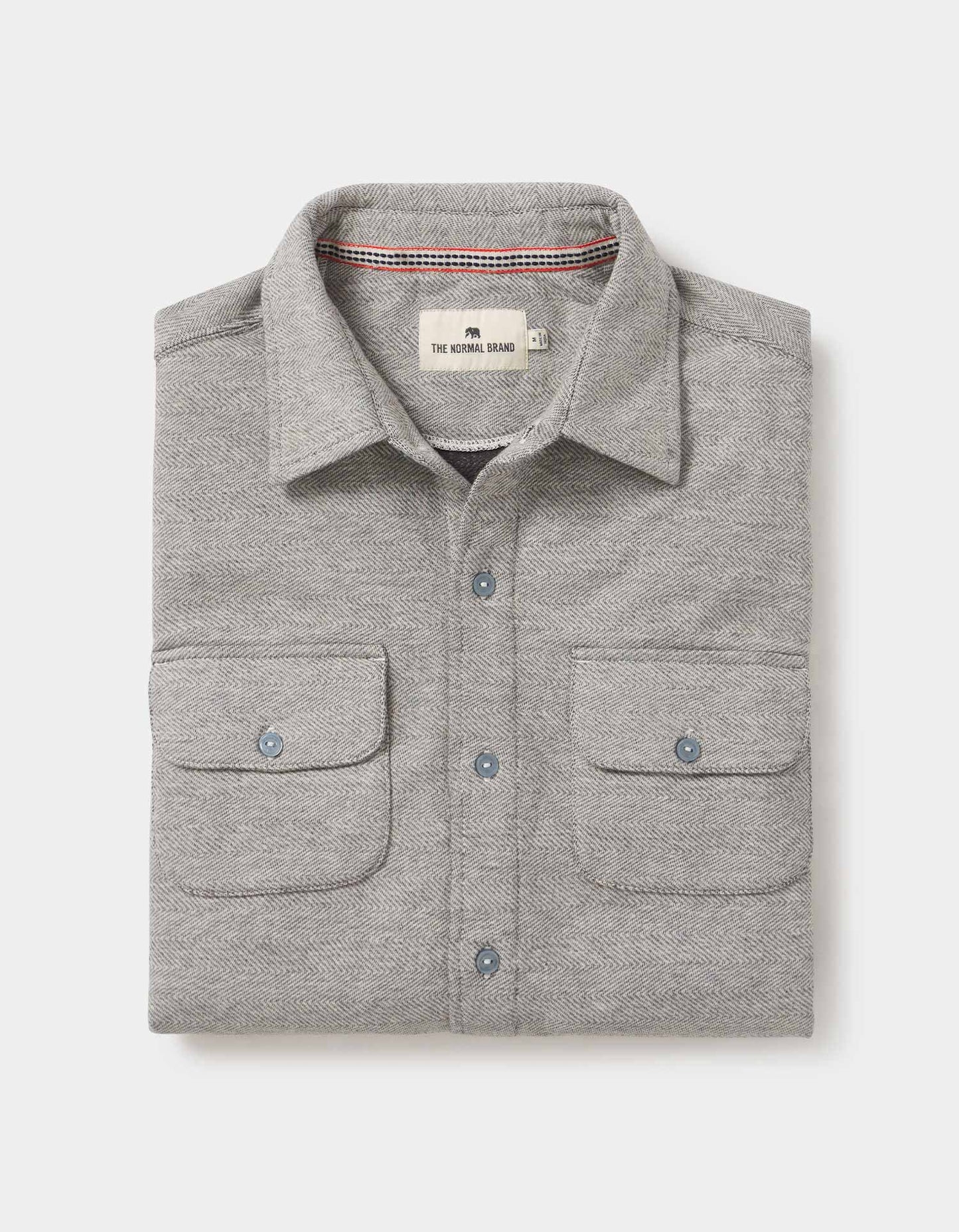 Normal Textured Knit Button Up