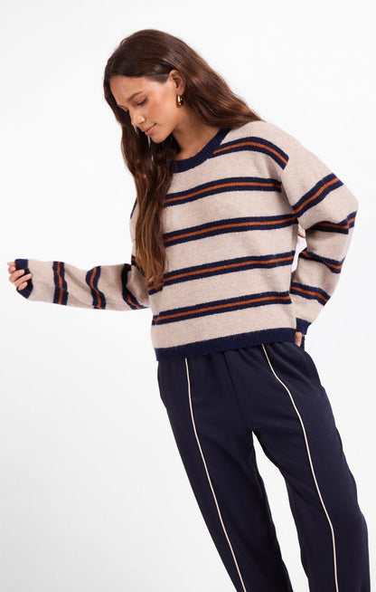 Sage Tiber Stripe Sweater