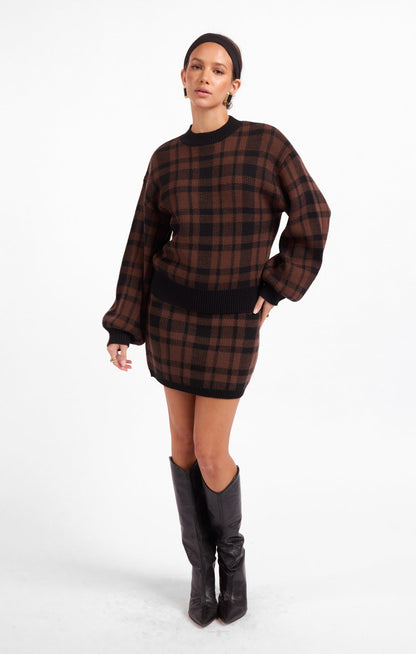 Sage Cameron Plaid Sweater