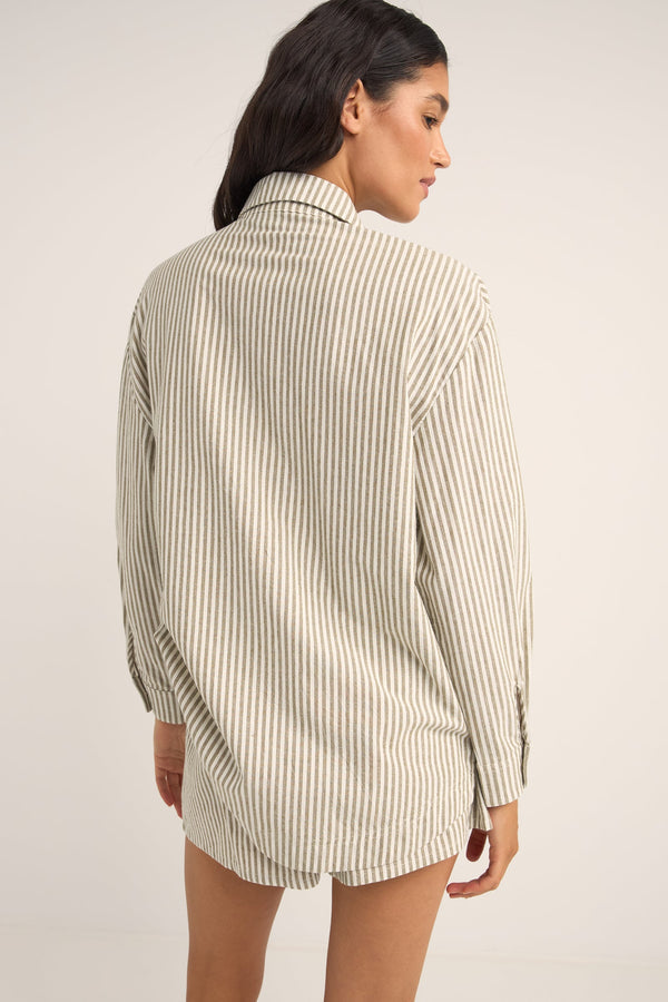 Rhythm Valley Stripe Oversize Shirt