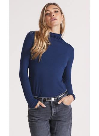 Bobi LS Mock Turtleneck Tee