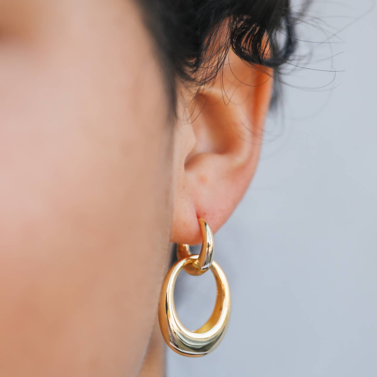 Jaxkelly Gold Coupled Hoop