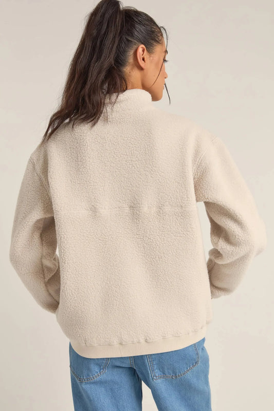 Rhythm Sherpa 1/4 Fleece / cream