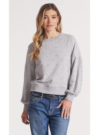 Bobi Jeweled Raglan Pullover