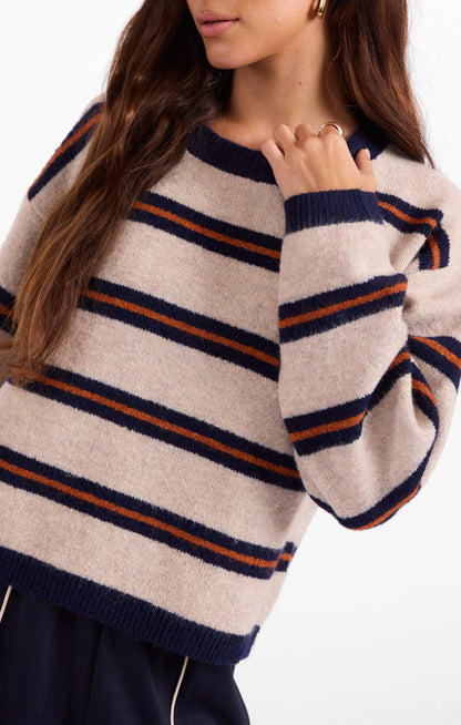 Sage Tiber Stripe Sweater