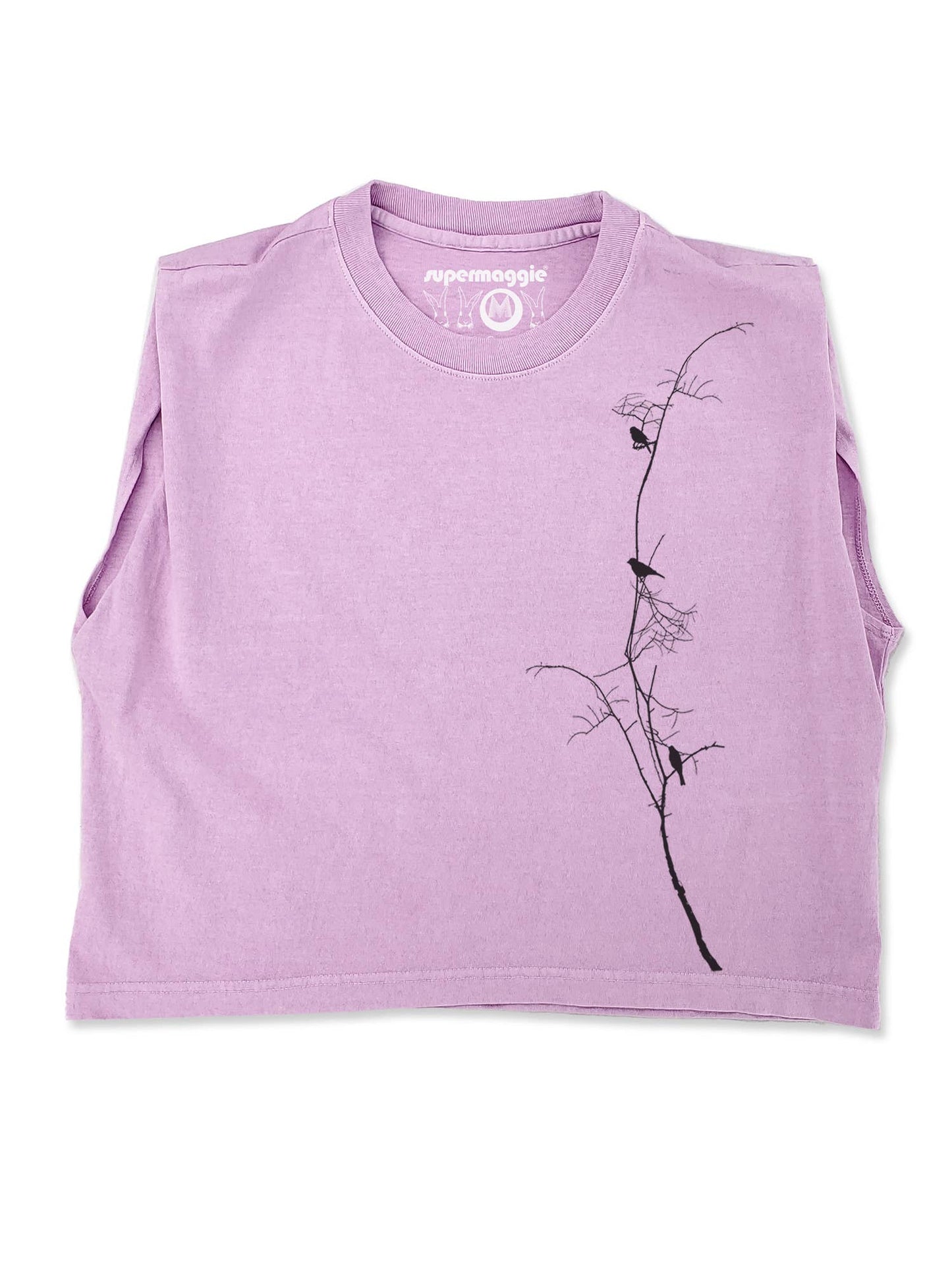 Supermaggie Birds On Branch Maisie Muscle Tee