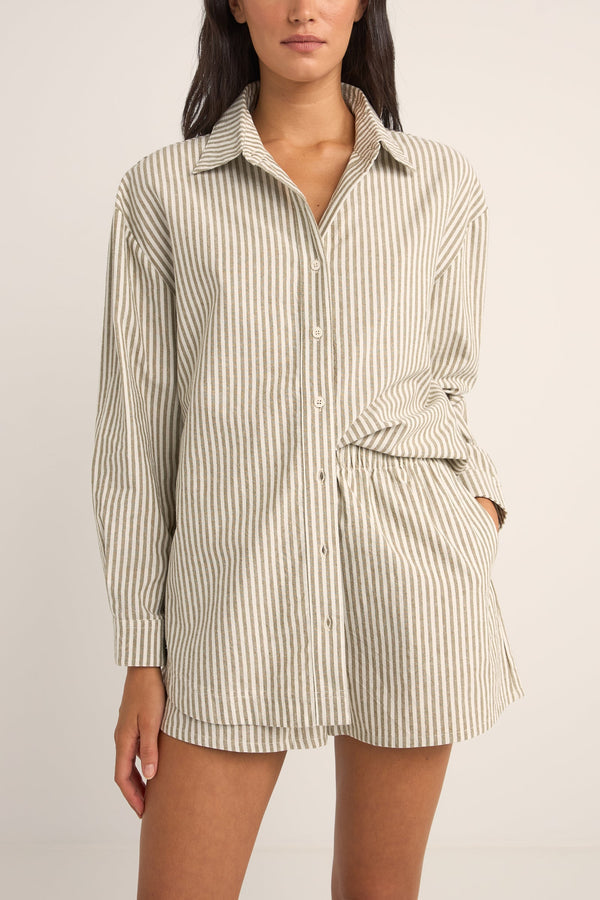 Rhythm Valley Stripe Oversize Shirt