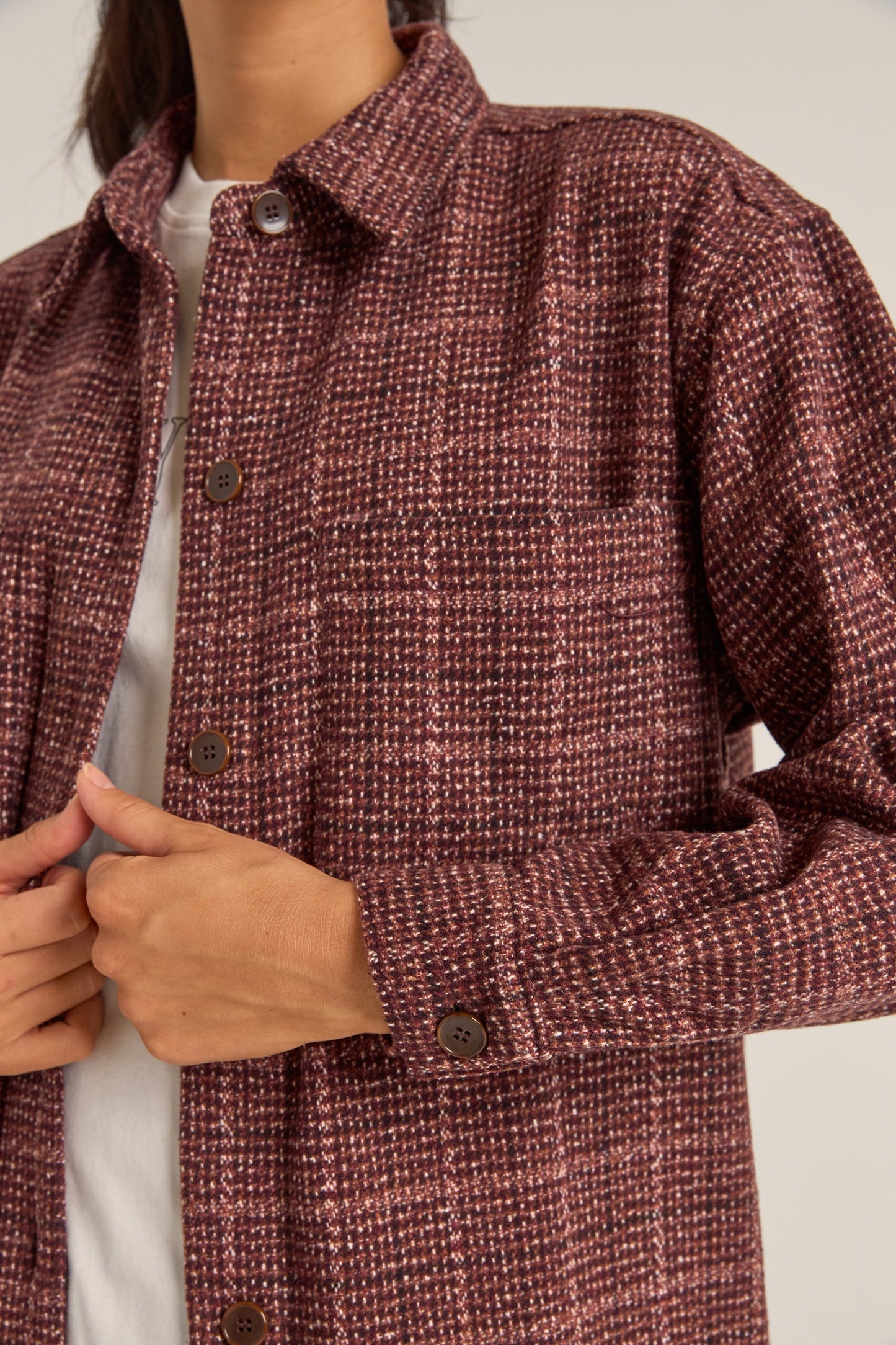 Rhythm Dalston Shacket / berry