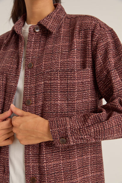 Rhythm Dalston Shacket / berry