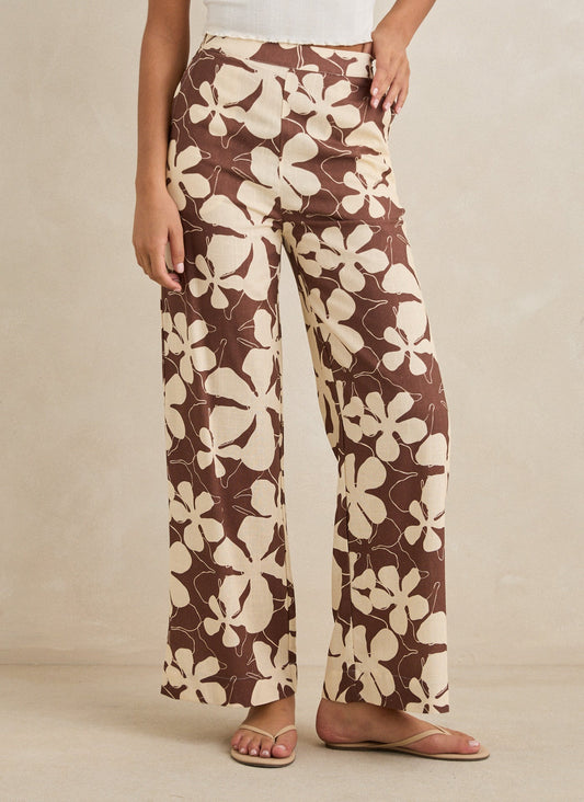 Rhythm Melia Floral Wide Leg Pant