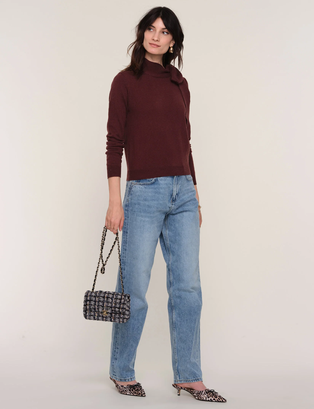 Heartloom Lissa Sweater  / Aubergine