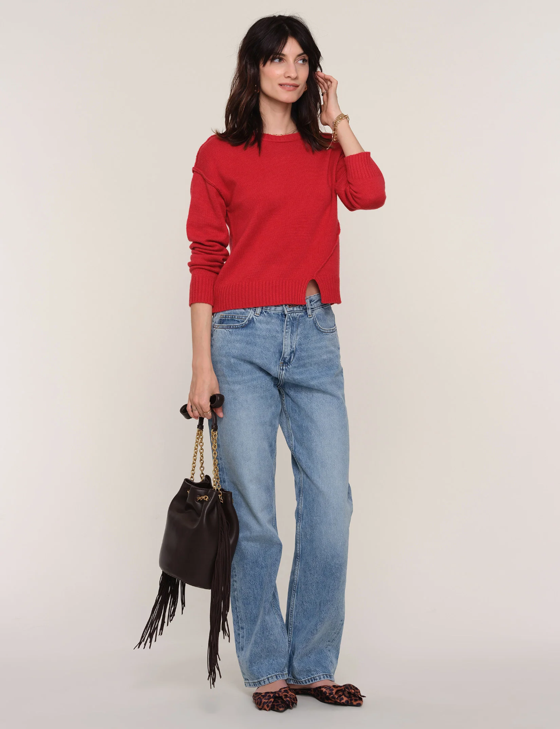 Heartloom Celty Sweater  / brick