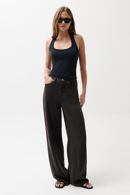 Pistola Sydney Bowed Linen Wide Leg