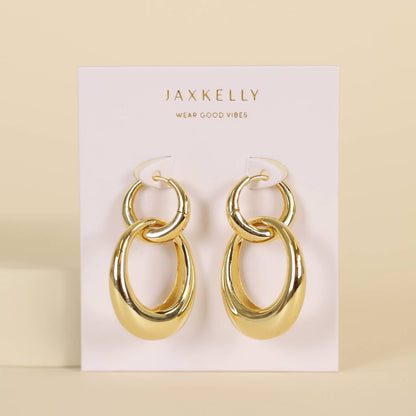 Jaxkelly Gold Coupled Hoop