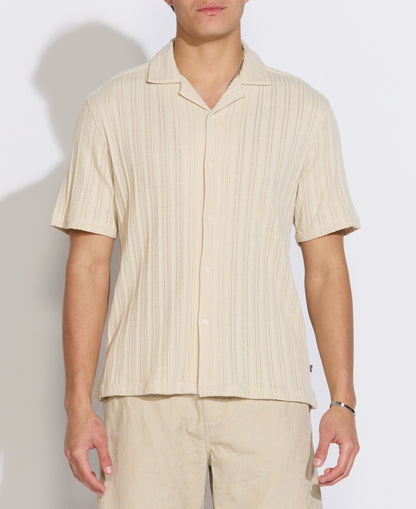 Civil Society Javier Knit Resort Shirt/ beige