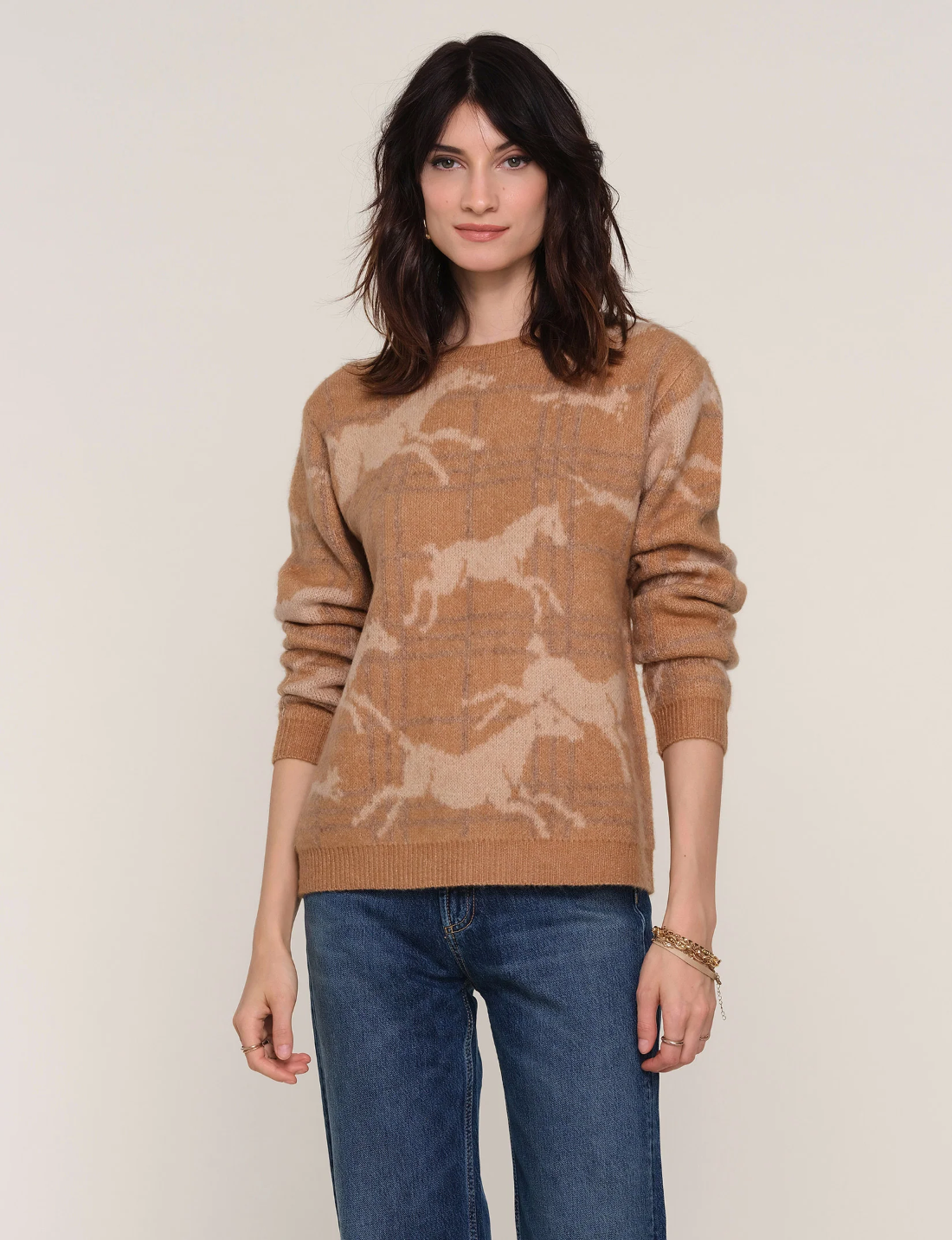 Heartloom Cerise Sweater  / Taupe