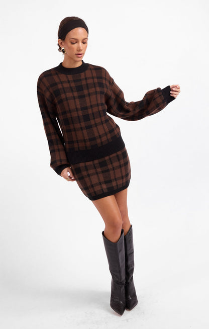 Sage Cameron Plaid Sweater